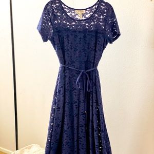 Jessica Simpson Blue Lace Maternity Dress